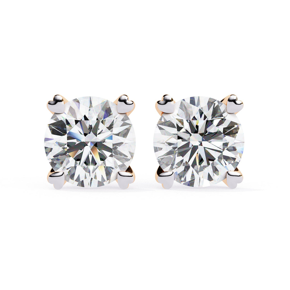 Heart Prong Stud Earring STHE1349