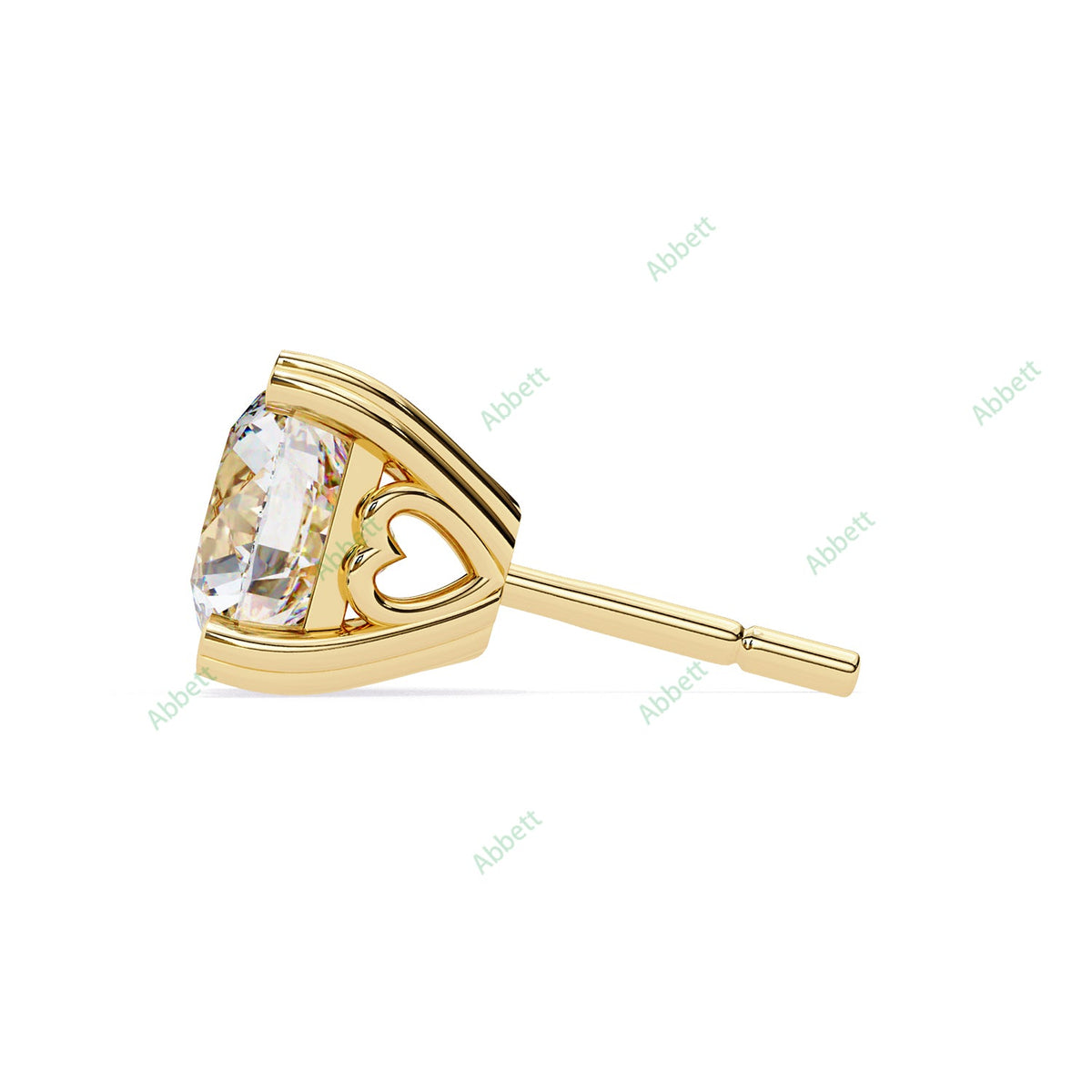 Heart Prong Stud Earring STHE1349