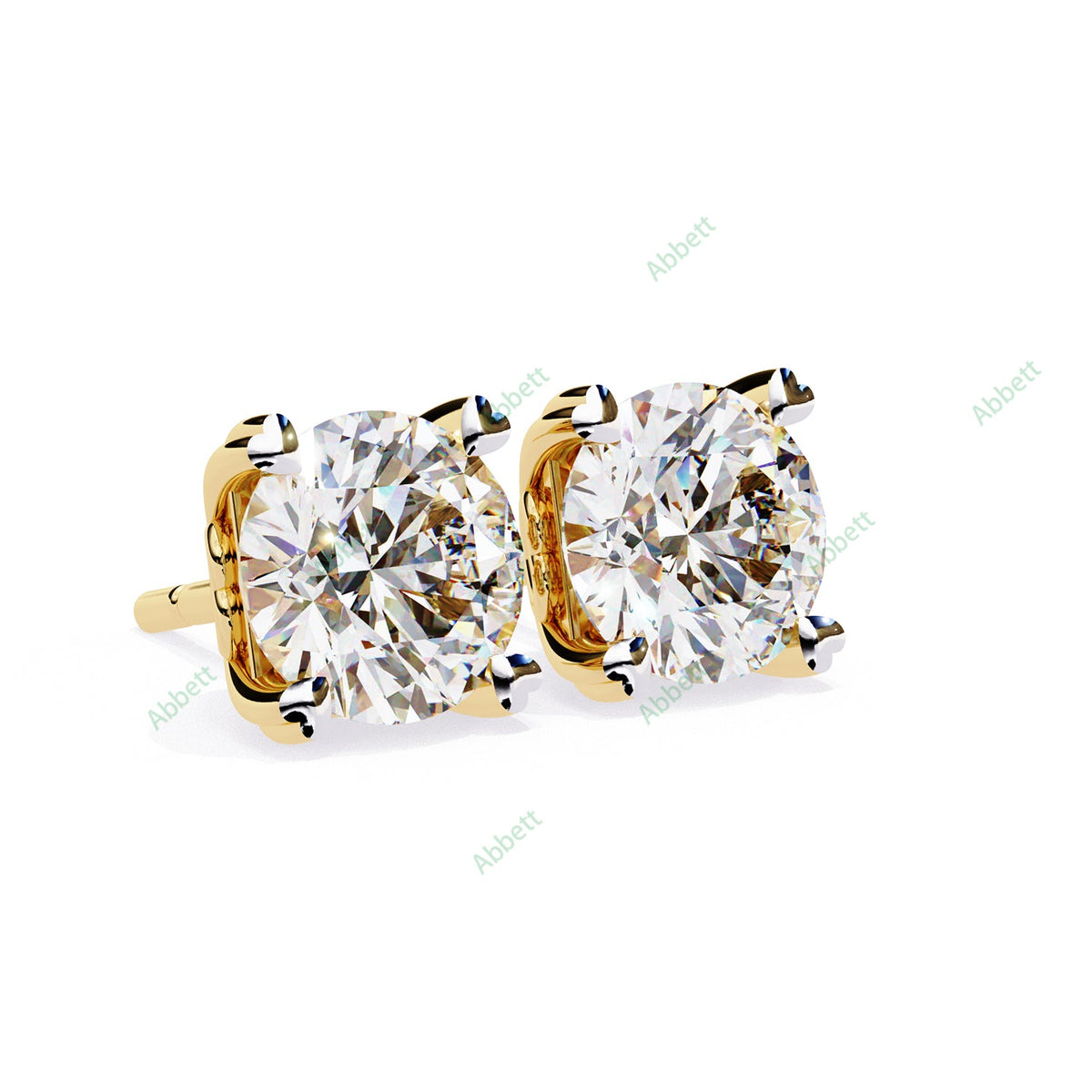 Heart Prong Stud Earring STHE1349