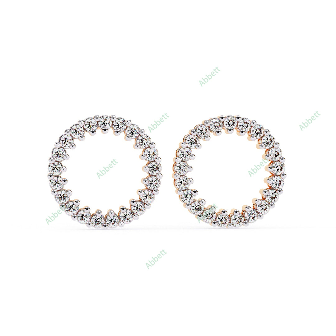 Round Loop Studs Earring STLO1336