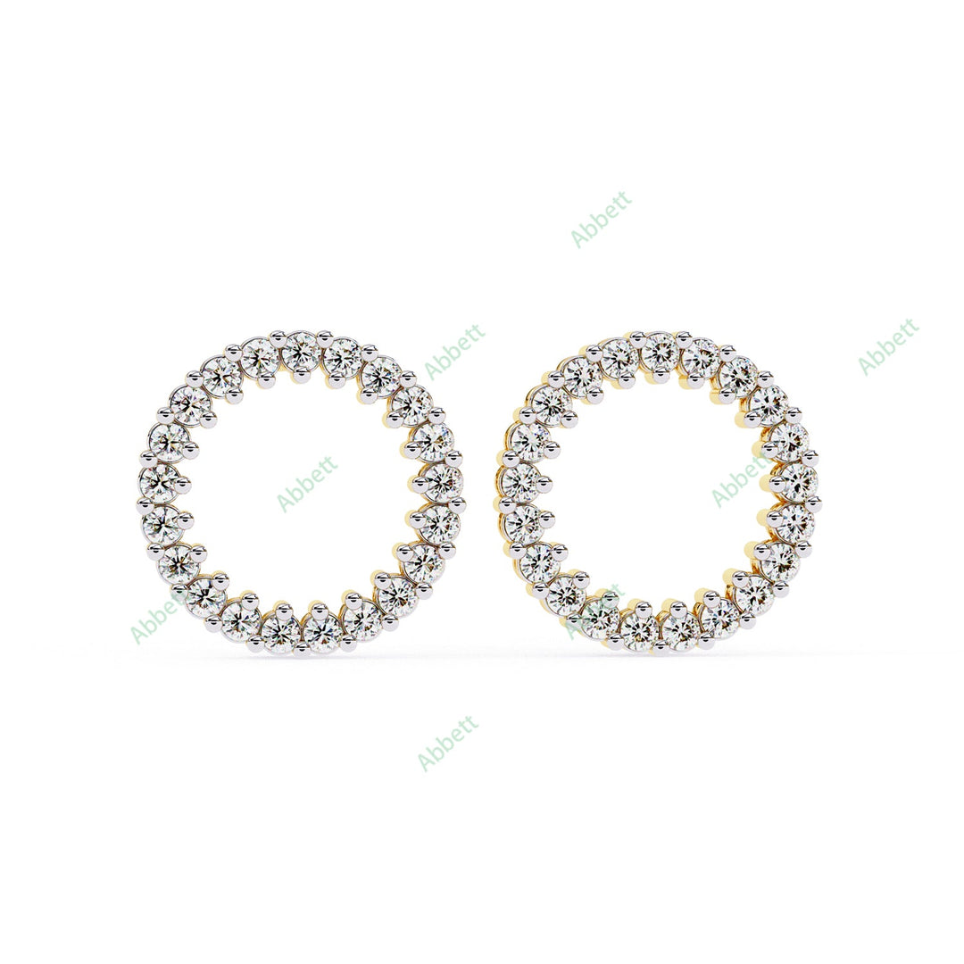 Round Loop Studs Earring STLO1336