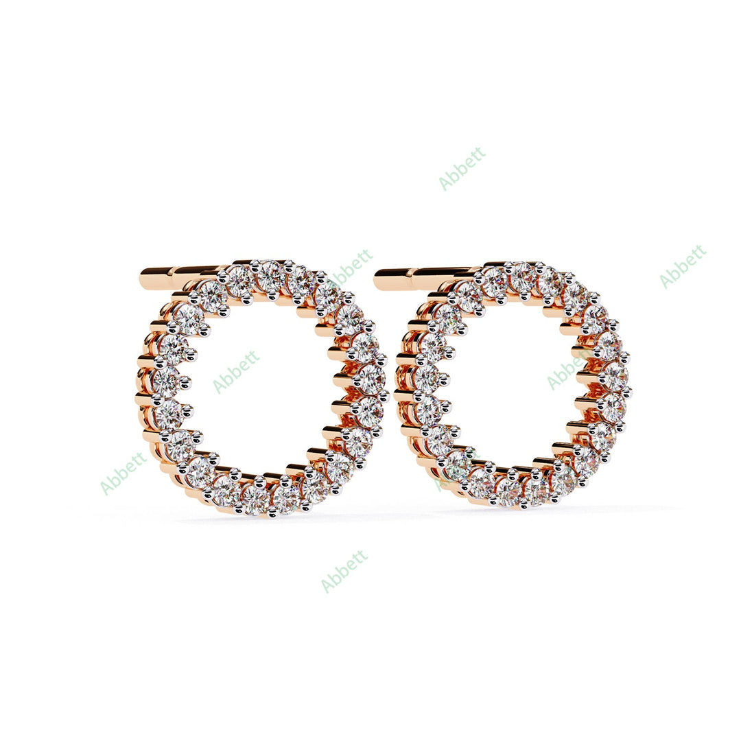 Round Loop Studs Earring STLO1336