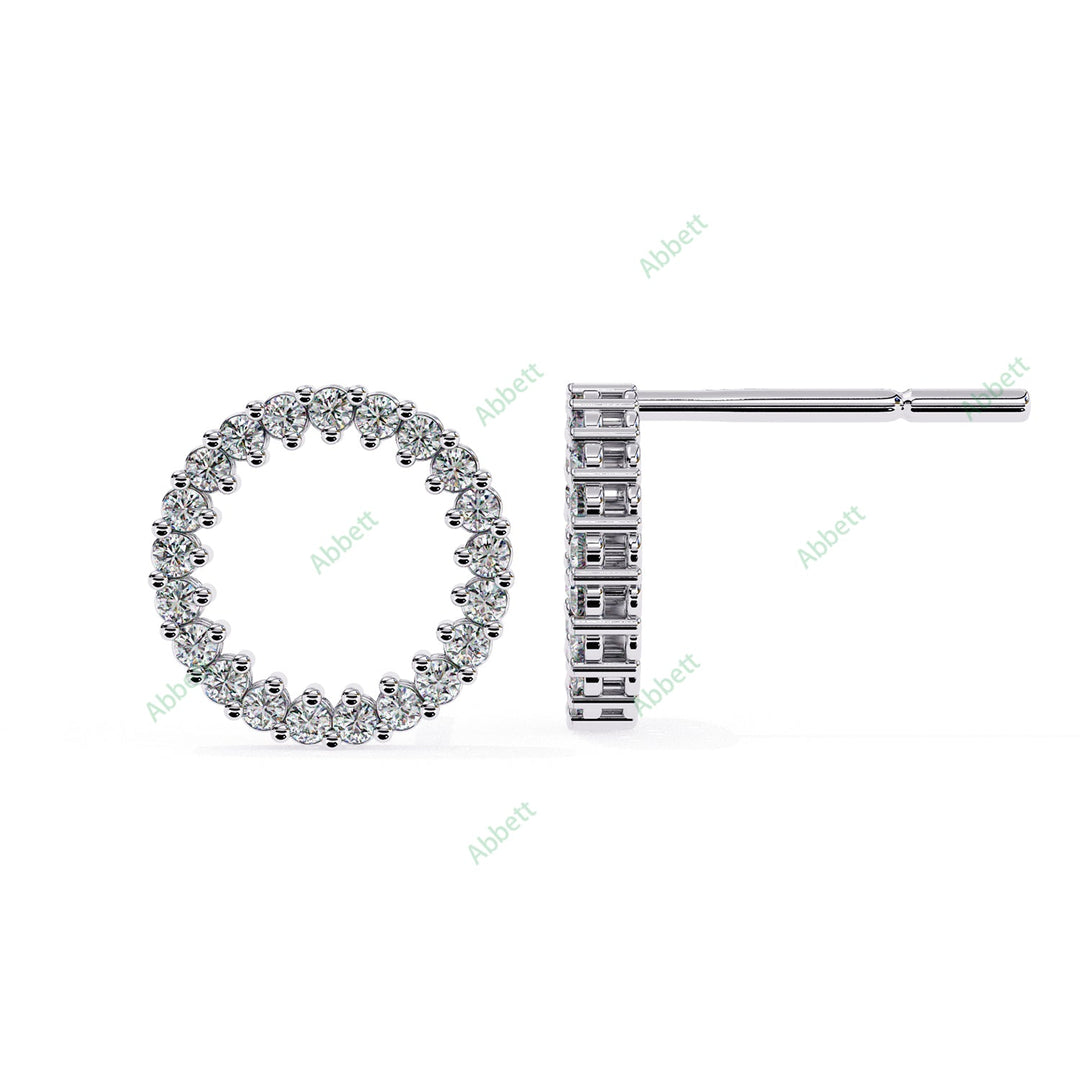 Round Loop Studs Earring STLO1336