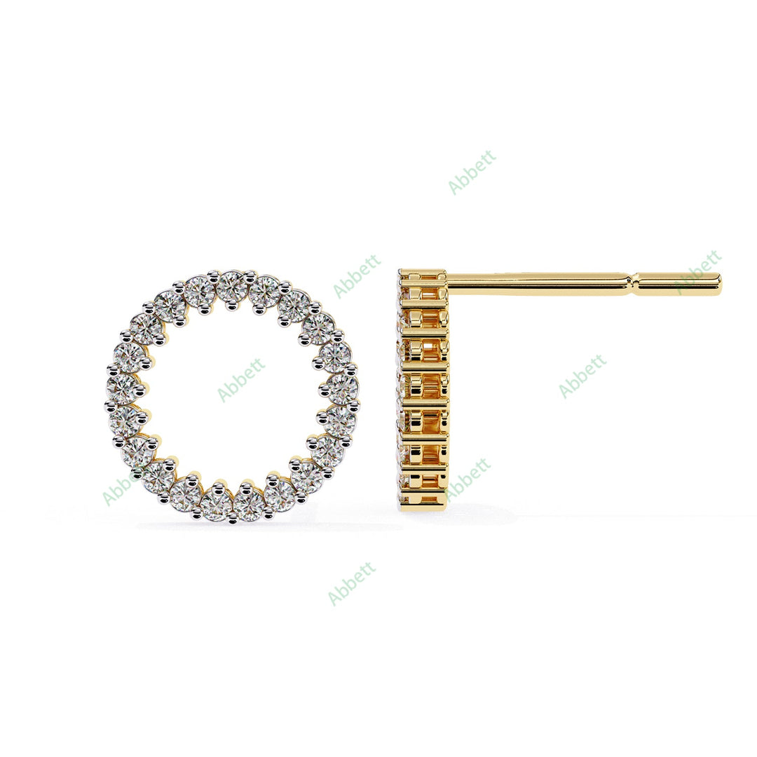 Round Loop Studs Earring STLO1336
