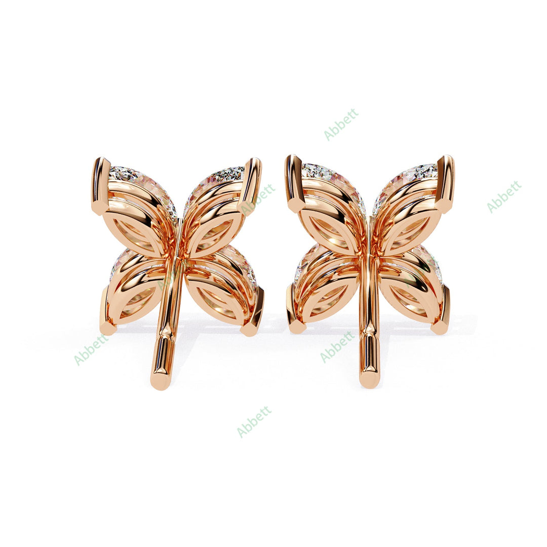 Marquise Petal Studs Earring STPE1351