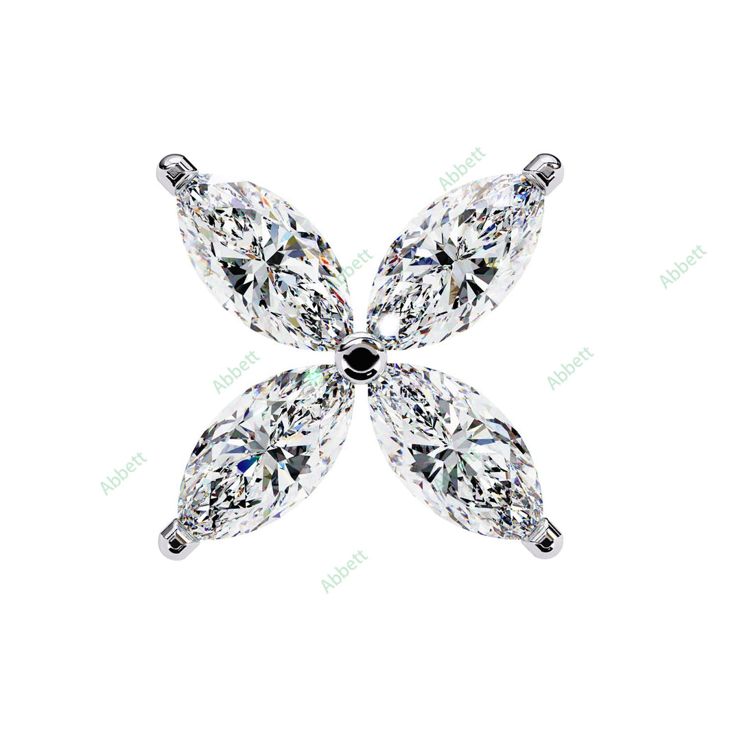 Marquise Petal Studs Earring STPE1351