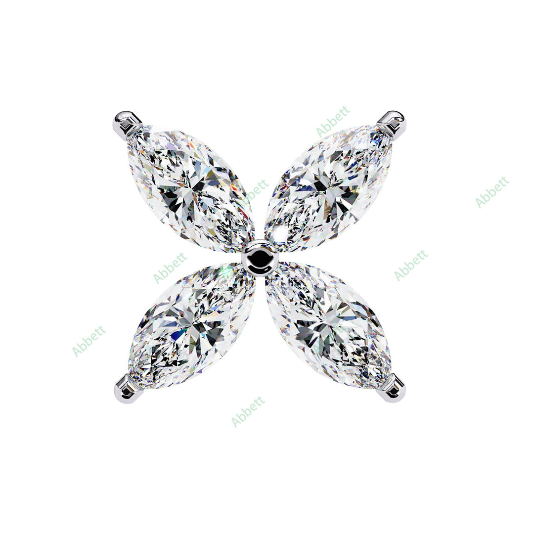 Marquise Petal Studs Earring STPE1351