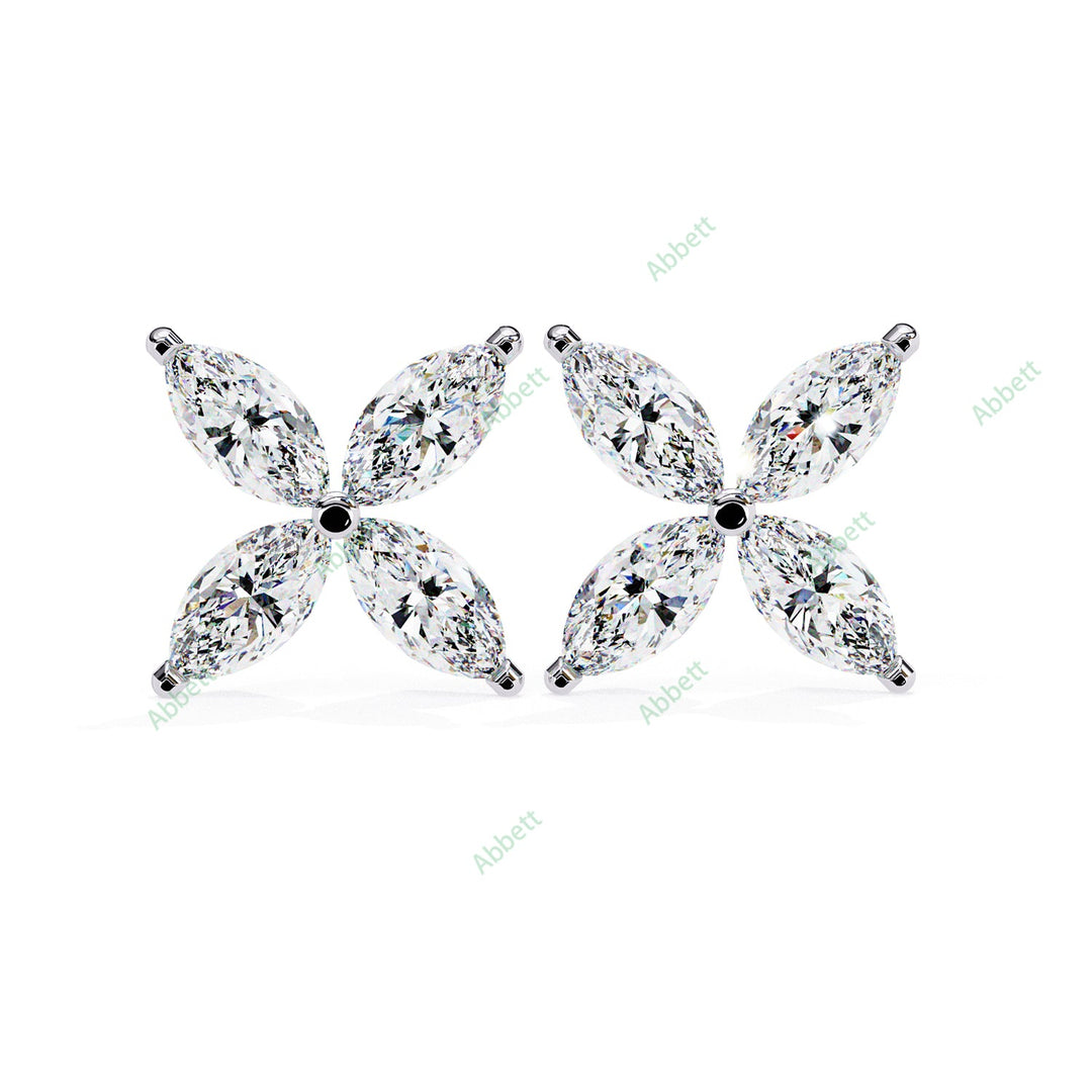 Marquise Petal Studs Earring STPE1351