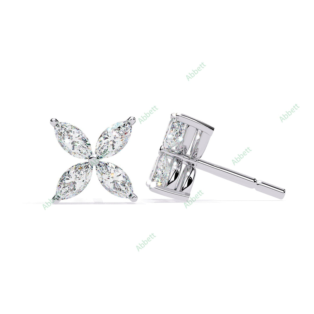 Marquise Petal Studs Earring STPE1351