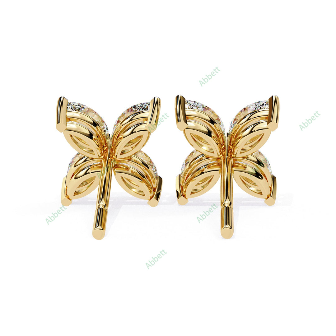 Marquise Petal Studs Earring STPE1351