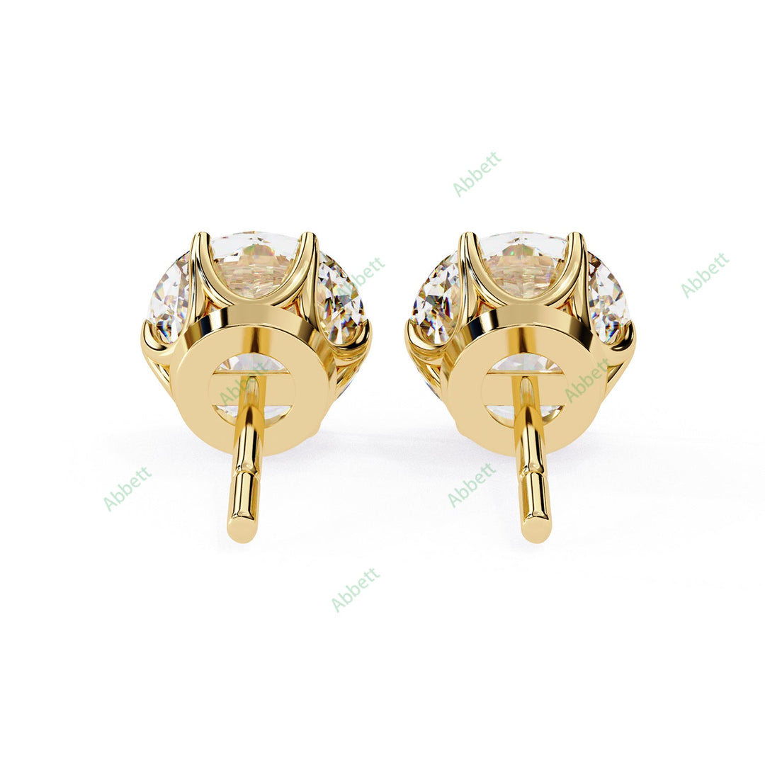 Round Six Prong Studs Earring STSI1325