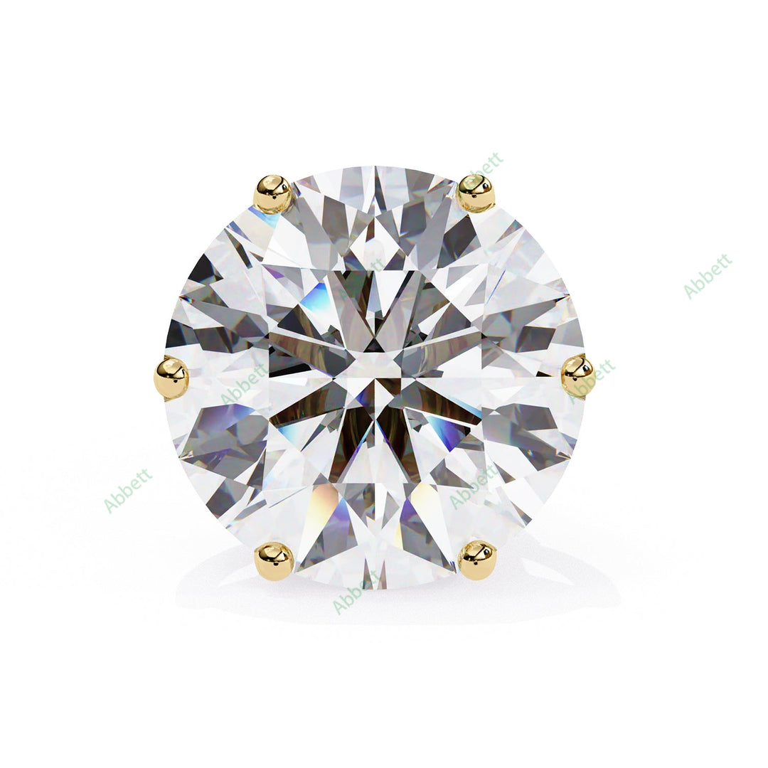 Round Six Prong Studs Earring STSI1325