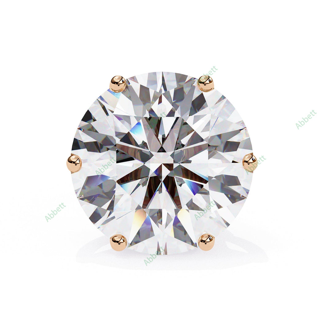 Round Six Prong Studs Earring STSI1325