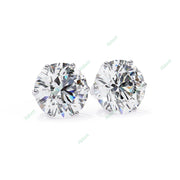 Round Six Prong Studs Earring STSI1325