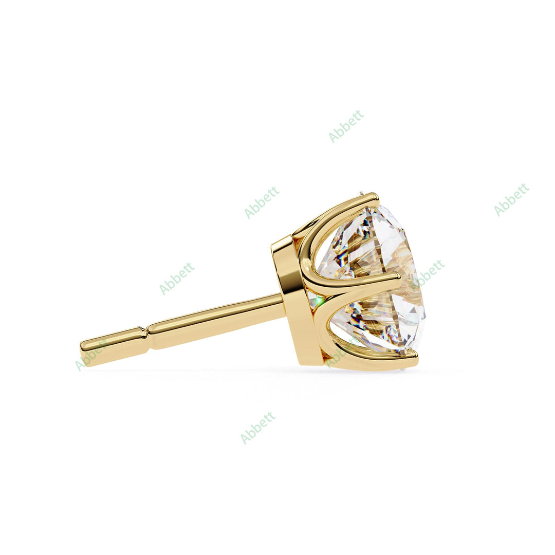 Round Six Prong Studs Earring STSI1325