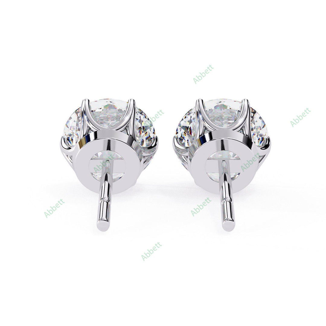 Round Six Prong Studs Earring STSI1325