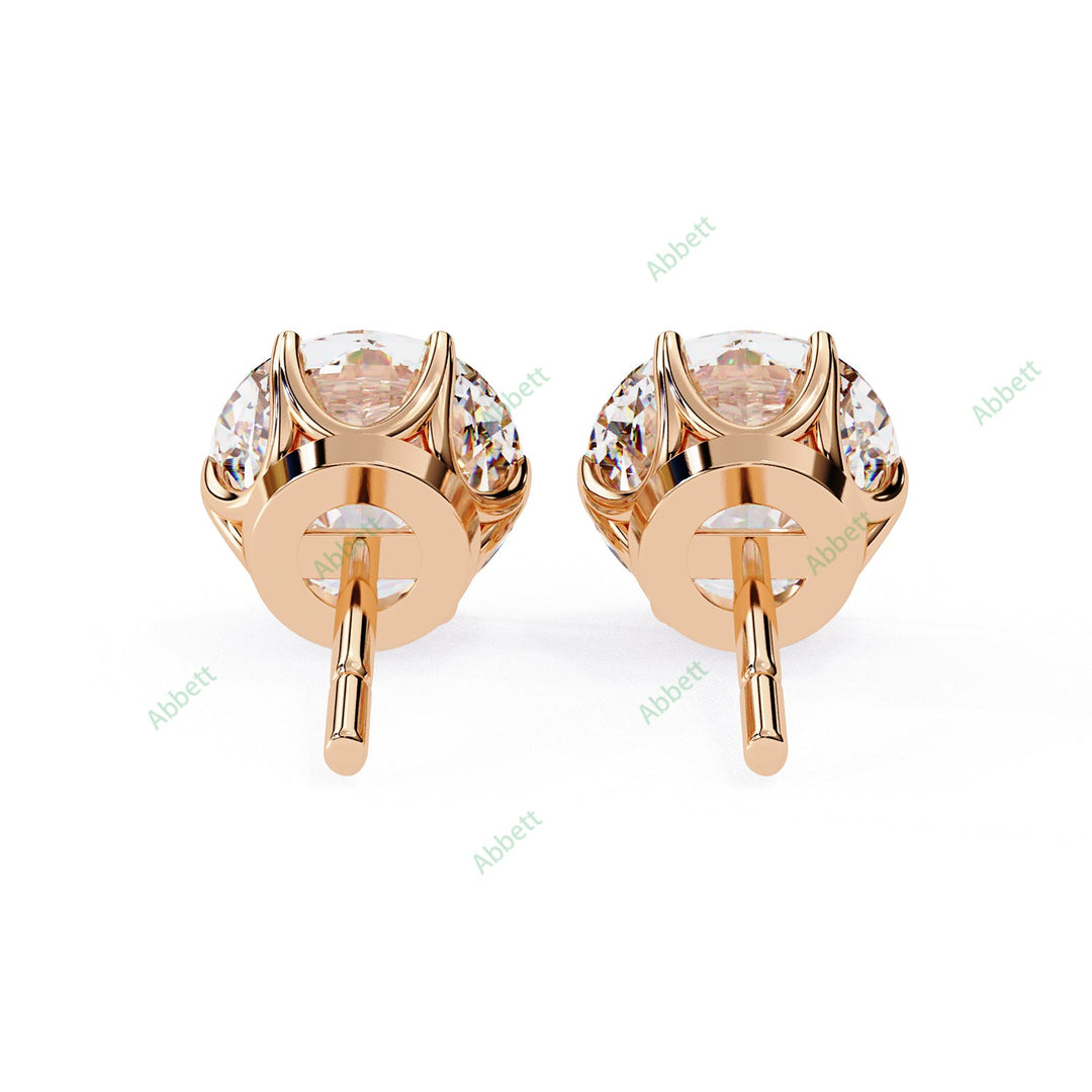 Round Six Prong Studs Earring STSI1325