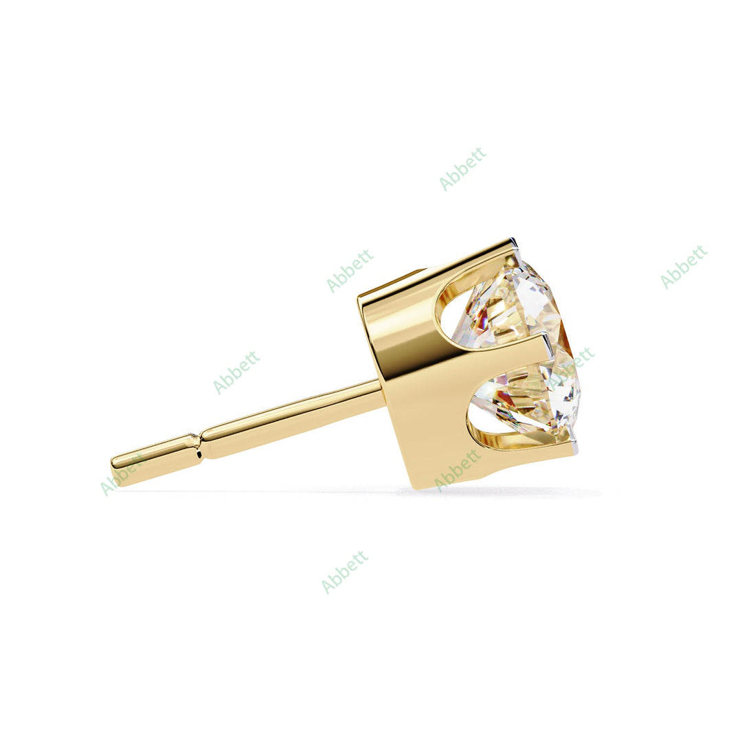 Round Six Prong Studs Earring STSI1348