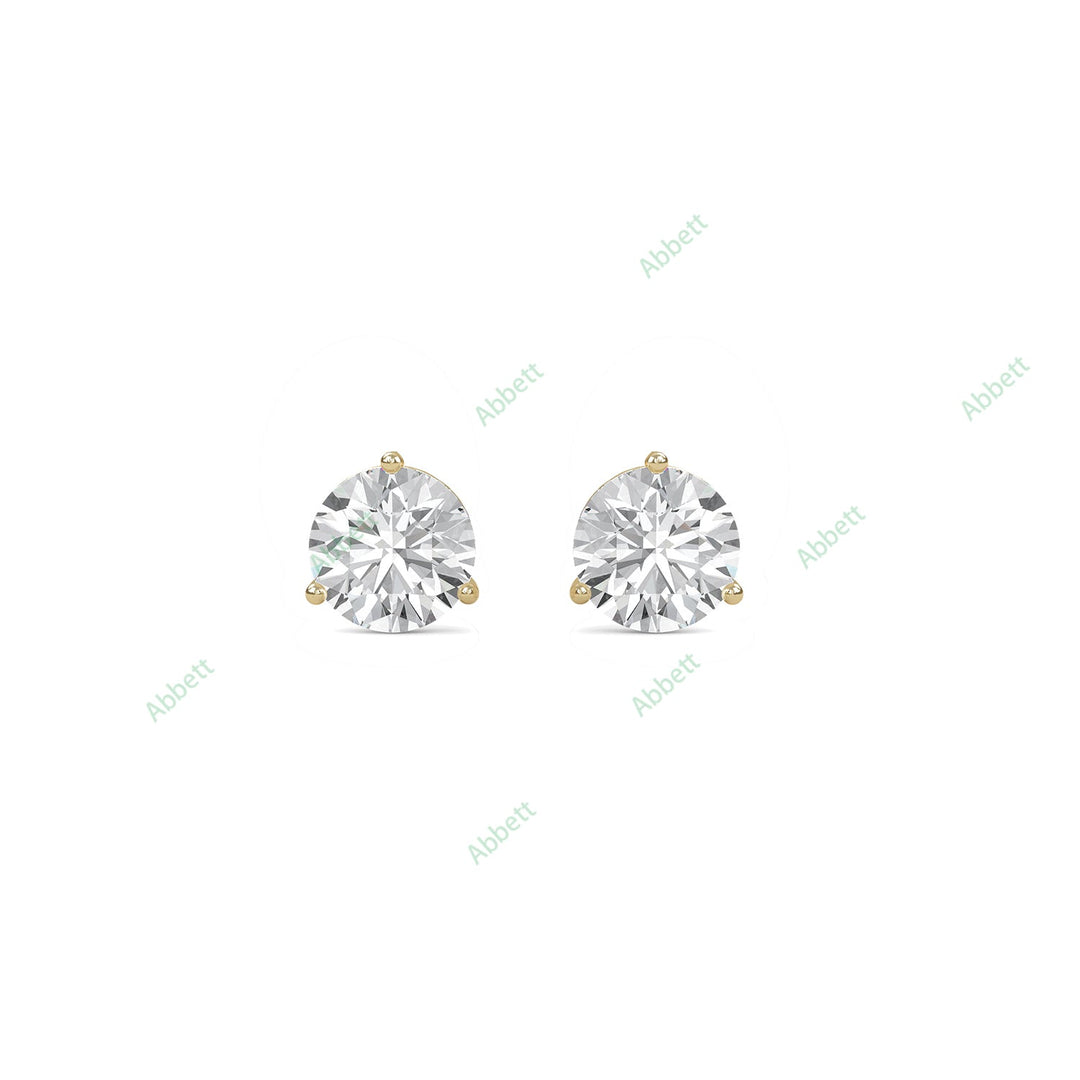 Three Prong Stud Earring STTH010