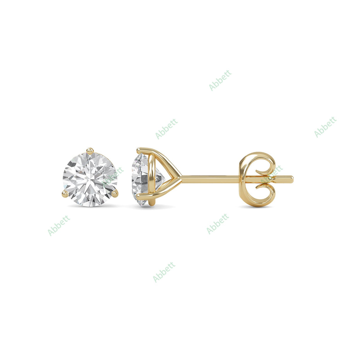Three Prong Stud Earring STTH010