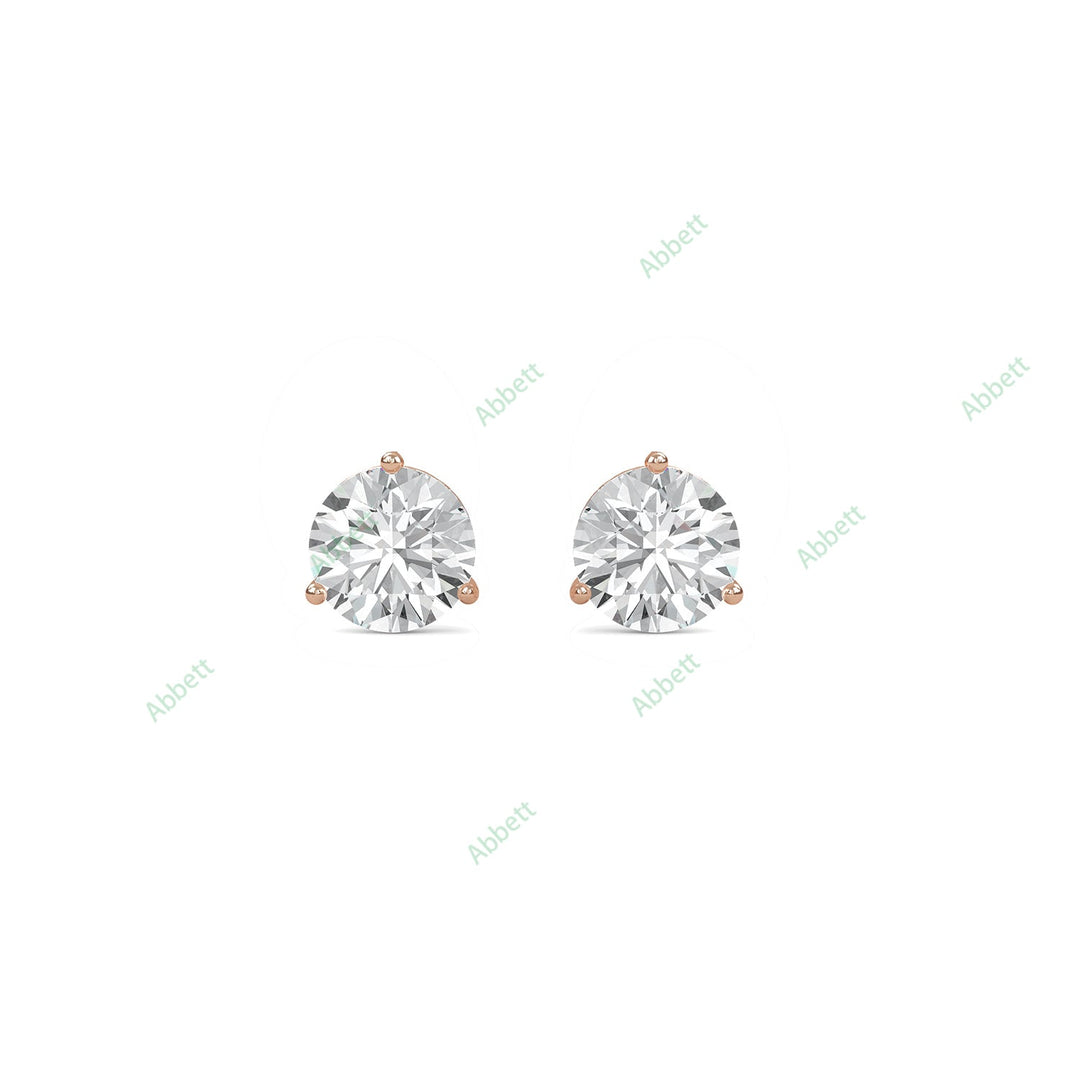 Three Prong Stud Earring STTH010