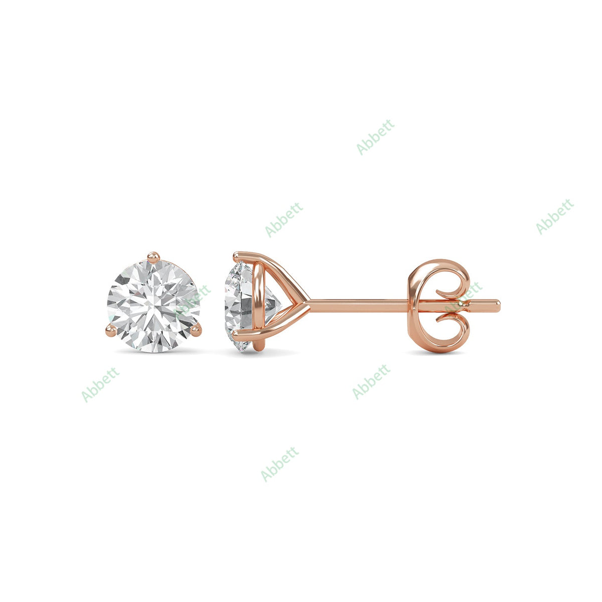 Three Prong Stud Earring STTH010