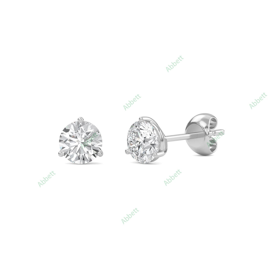 Three Prong Stud Earring STTH010
