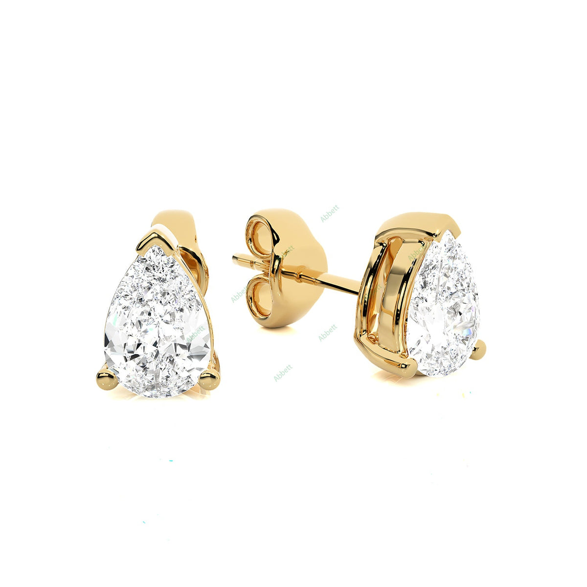 Three Prong Stud Earring STTH015