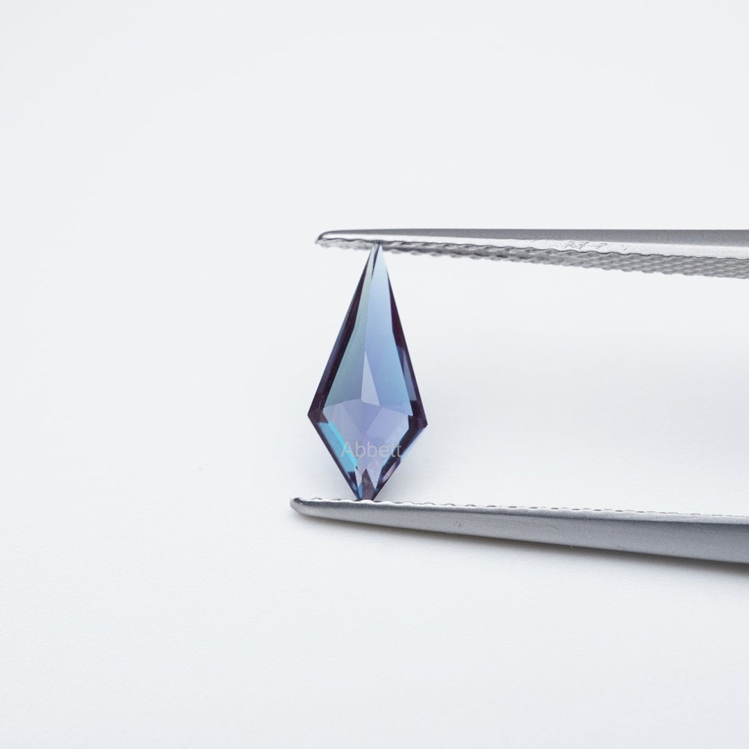 Shield lab grown alexandrite