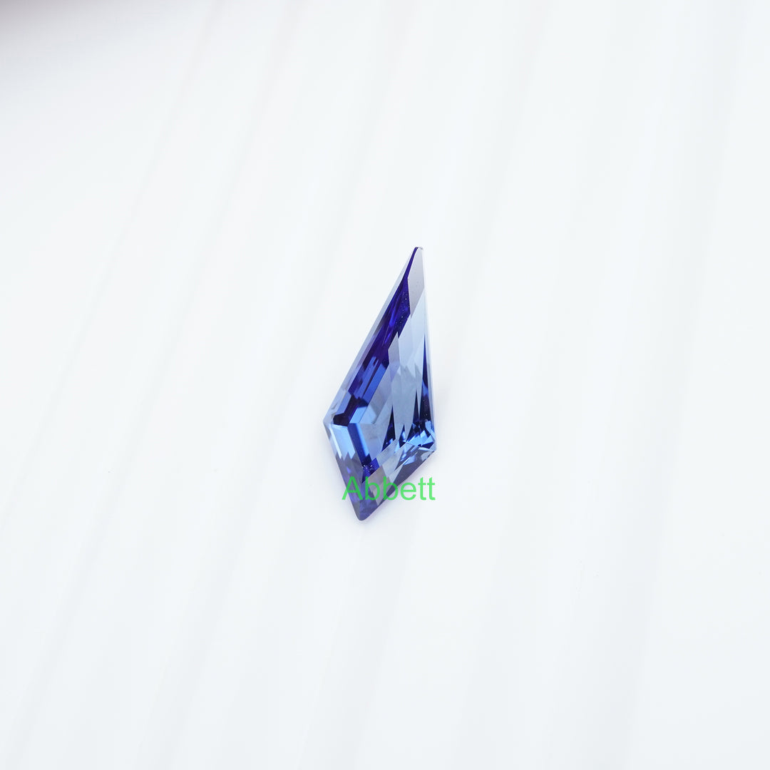 Shield lab grown blue sapphire