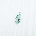 Load image into Gallery viewer, Shield lab grown green sapphire
