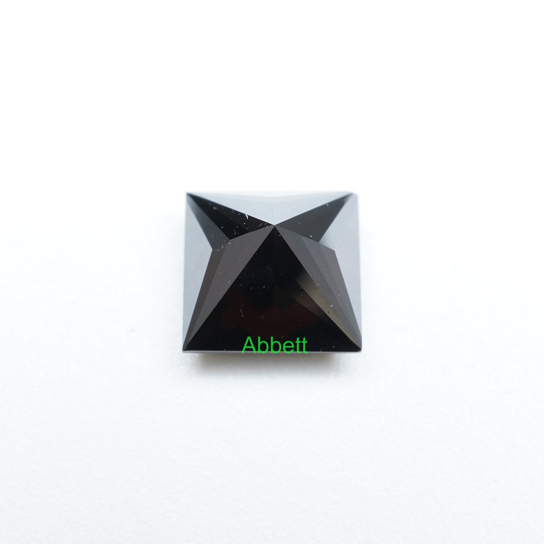 Square princess black moissanite