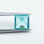Load image into Gallery viewer, Square princess lab grown Paraiba YAG
