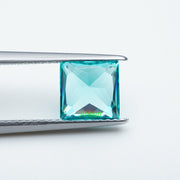 Square princess lab grown Paraiba YAG