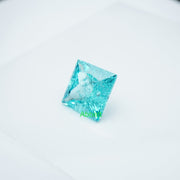 Square princess lab grown Paraiba YAG ice crush