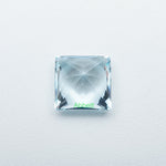 Load image into Gallery viewer, Square princess lab grown aqua sapphire
