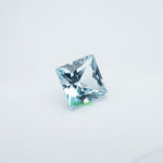 Load image into Gallery viewer, Square princess lab grown aqua sapphire
