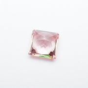 Square princess lab grown champagne sapphire