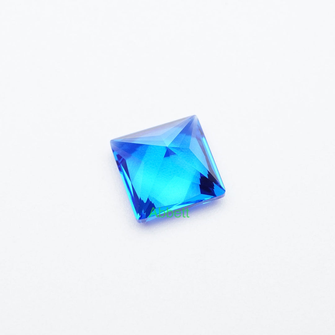 Square princess lab grown cobalt spinel