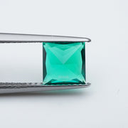 Square princess lab grown emerald
