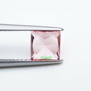 Square princess lab grown padparadscha sapphire