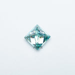 Load image into Gallery viewer, Square princess teal moissanite
