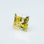 Load image into Gallery viewer, Square princess lab grown yellow diamond
