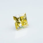 Load image into Gallery viewer, Square princess lab grown yellow diamond
