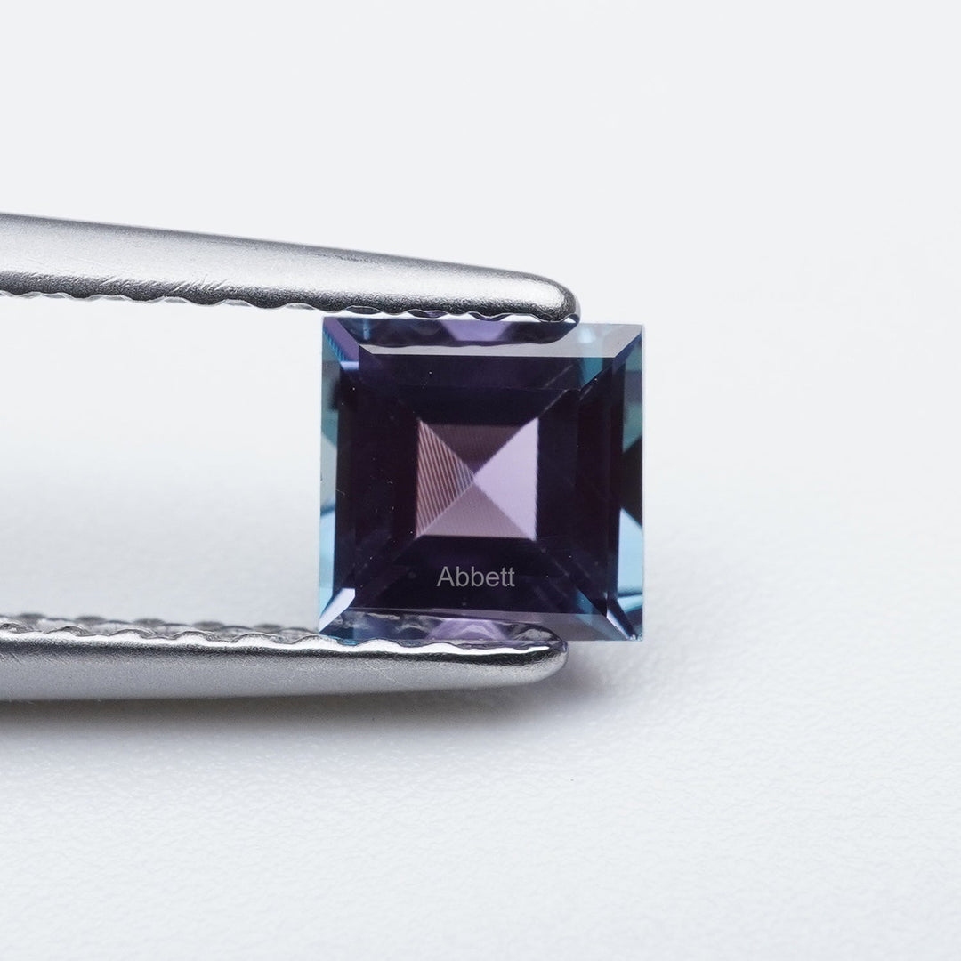 Square step lab grown alexandrite