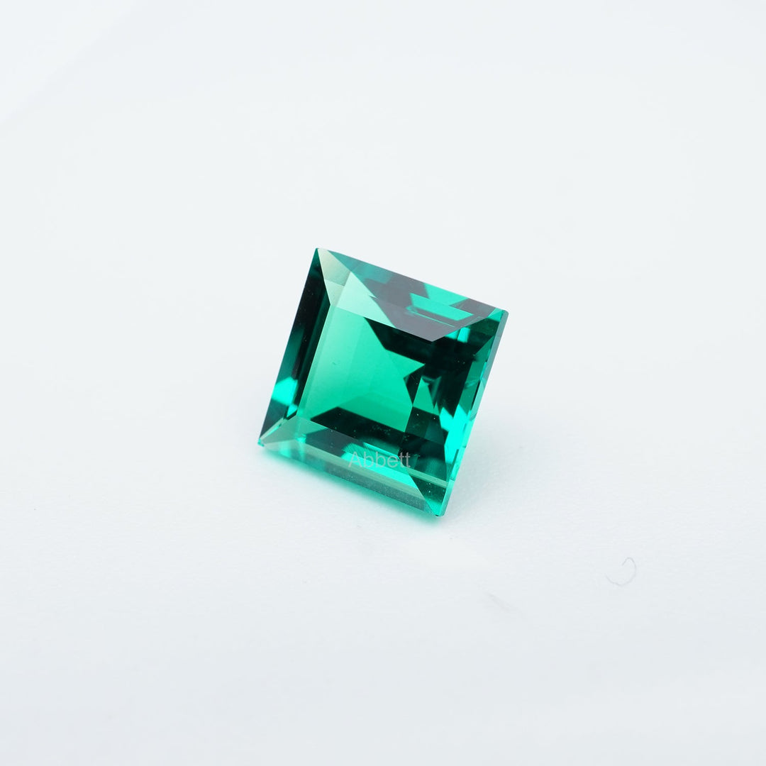 Square step lab grown emerald