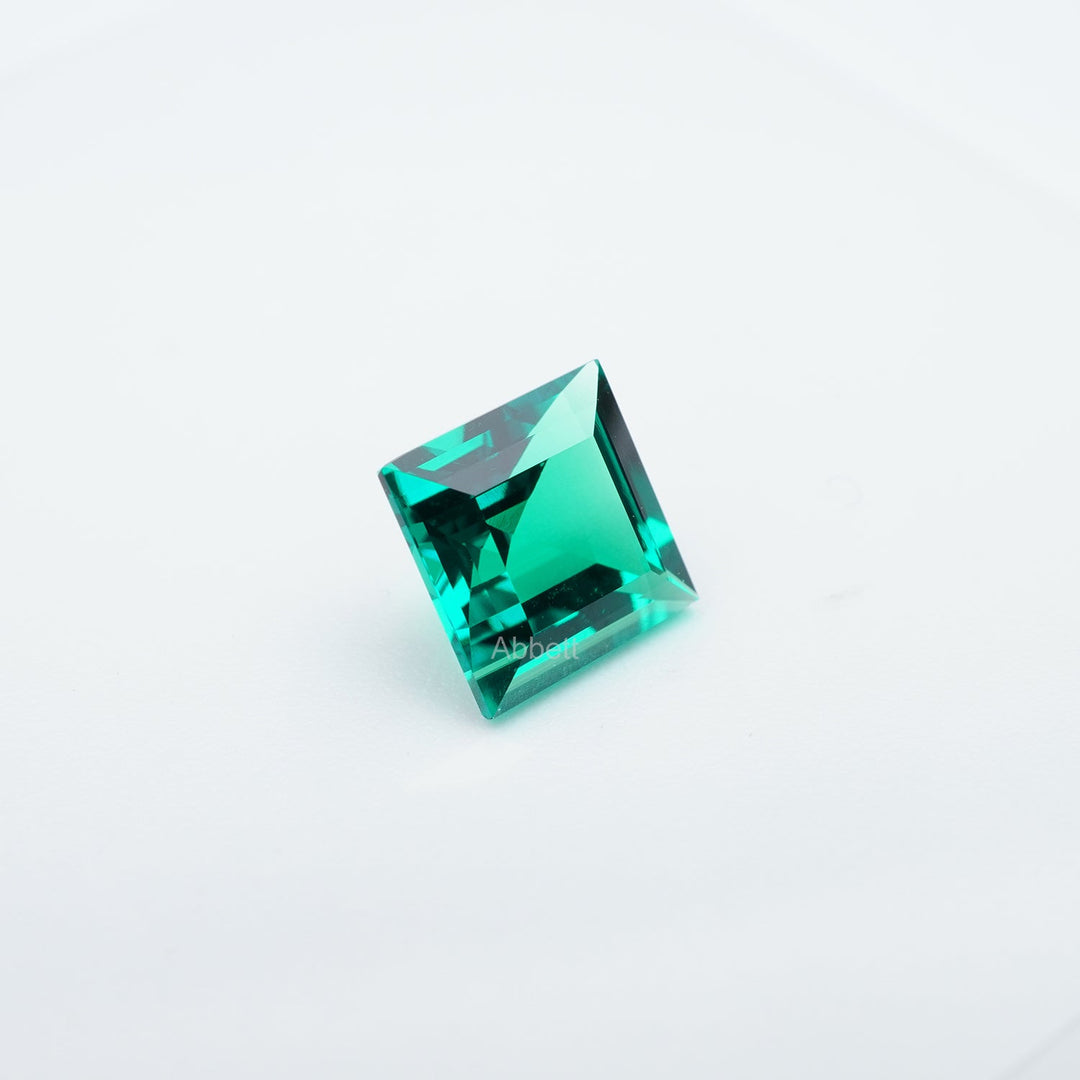 Square step lab grown emerald