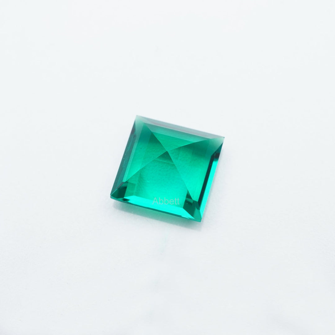 Square step lab grown emerald