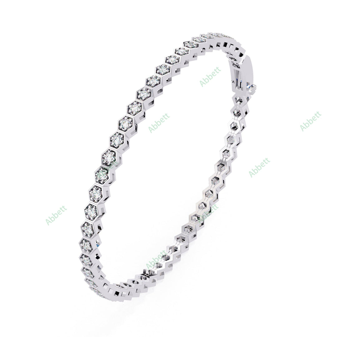 Round Tennis Bracelet TE1422