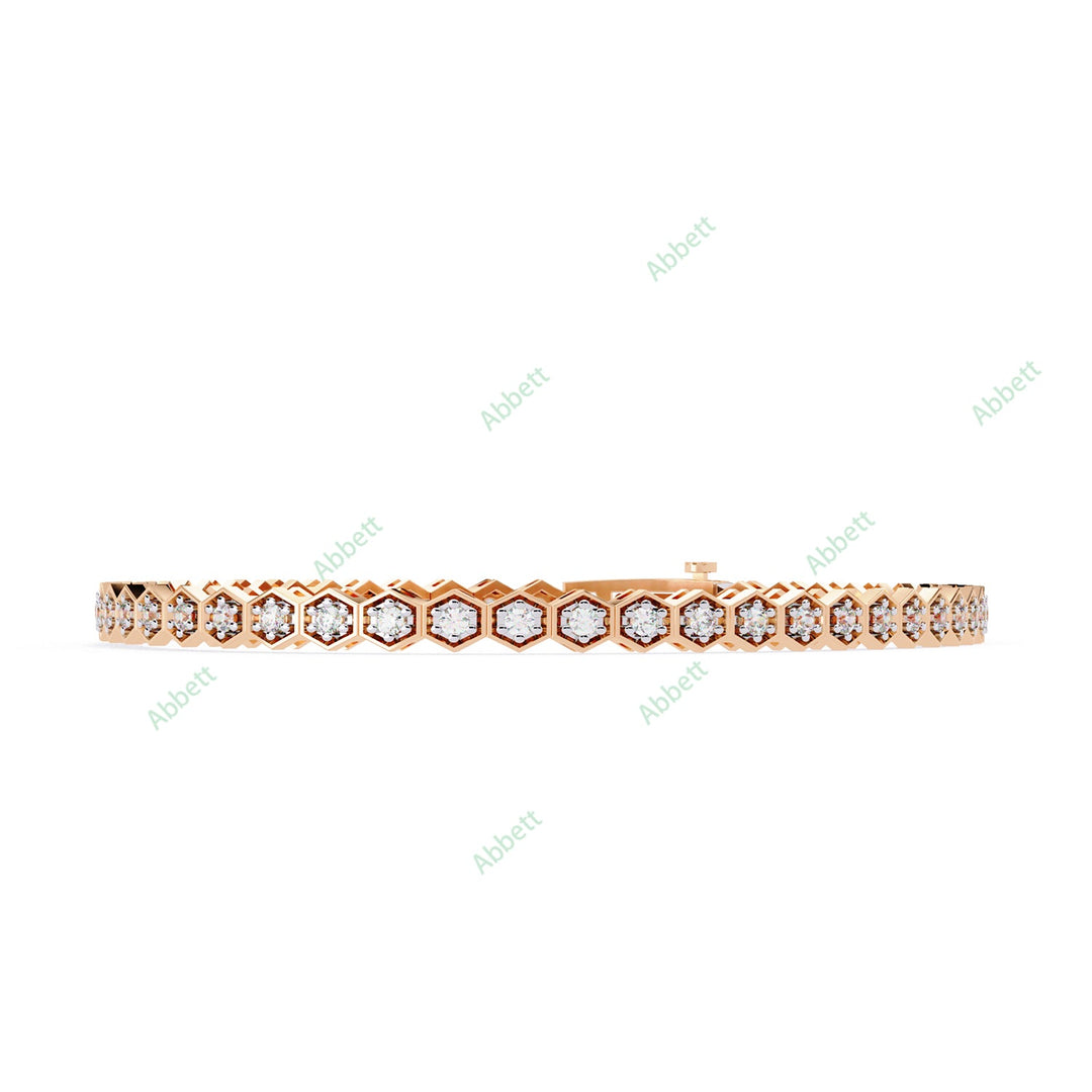 Round Tennis Bracelet TE1422